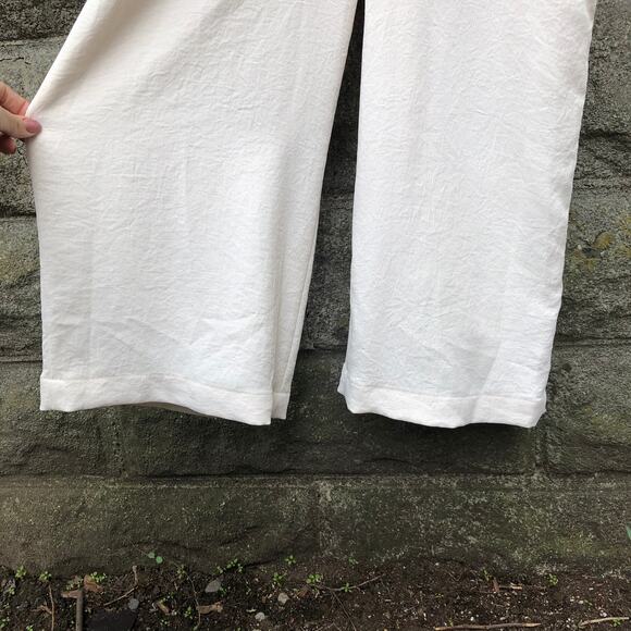 Aritzia Wilfred Ecoulement Jumpsuit Tie-back Sleeveless White Crepe 2 NWT - Picture 7 of 9